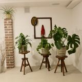 Set of 3 carpenter's screw stools