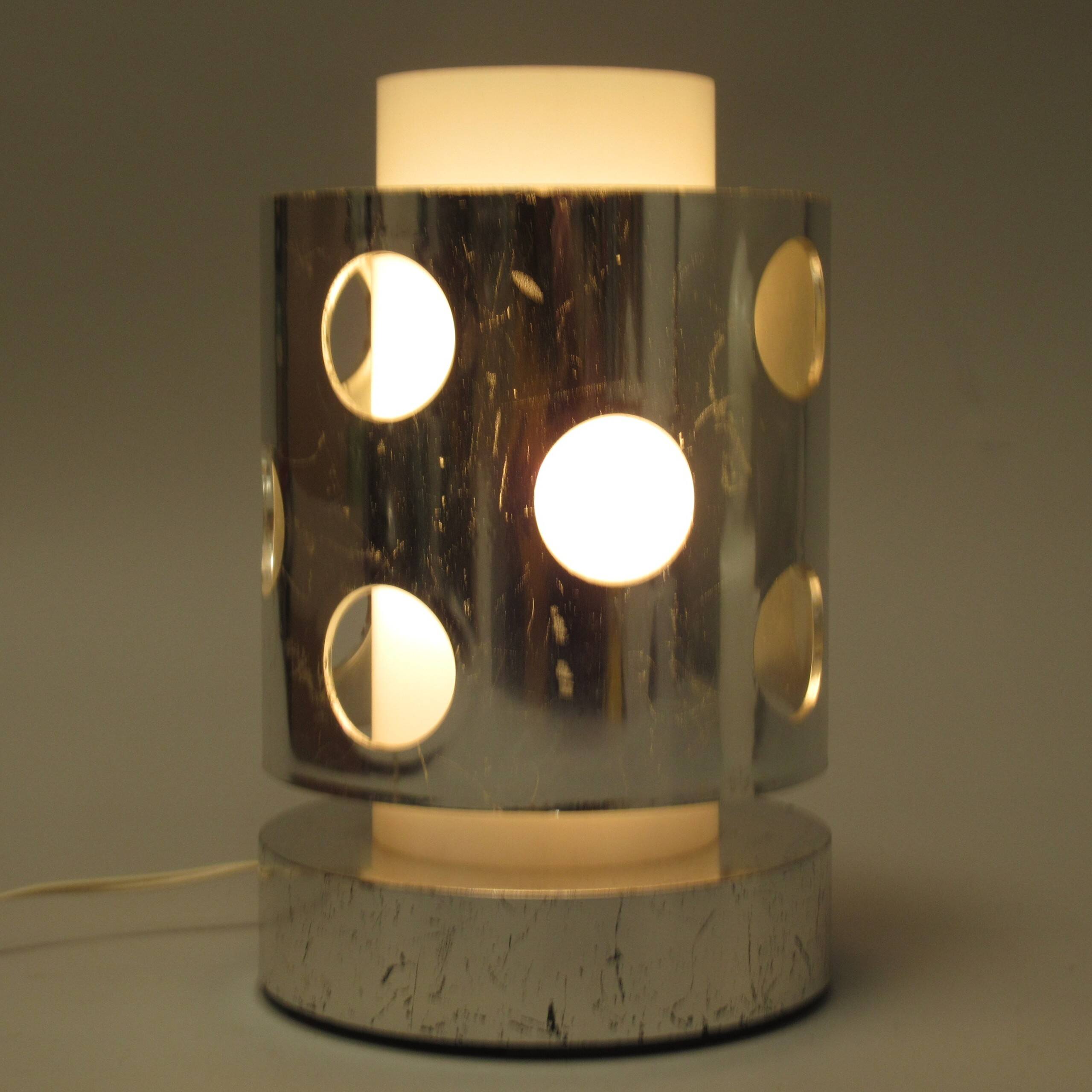 Chrome lamp Marina Malabotti 1970s