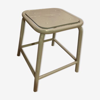 Painted wooden stool