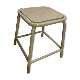 Tabouret en bois peint