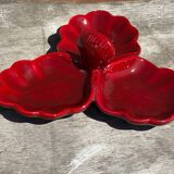 Bordeaux Trilobed Ceramic Cup from the 1950s Shell Shape