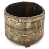 Weathered solid wood tray