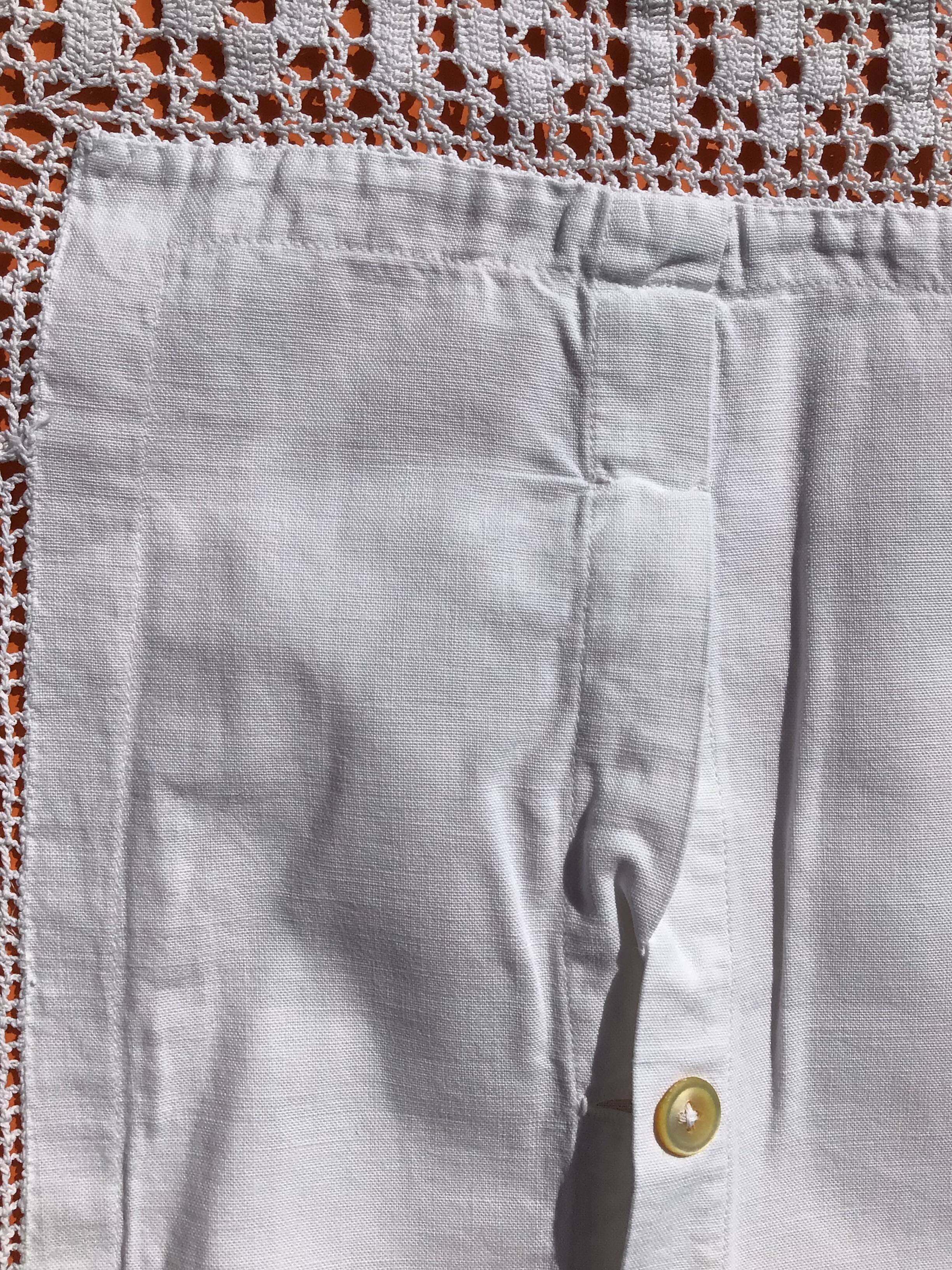 Hand crocheted edge pillowcase 8cm wide