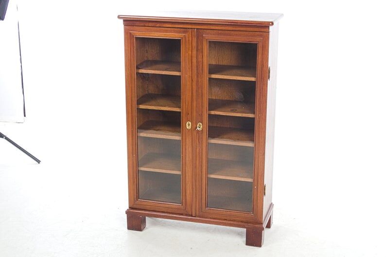 Vintage oak and resinous mahogany cabinet North Germany circa 1890