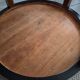 Large Art Deco centre table from the 1930s – Sabre legs in walnut and lacquer.