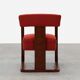 Art Deco red Reupholstered Chair, Belgium ca. 1920