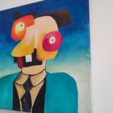 Abstract monster painting