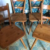 Set of 6 chairs Adolf Schneck 1940