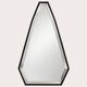 Pentagonal mirror with a black metal frame