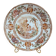 Antique plate Terre de fer Longwy Cyprus model – Japonese floral decoration