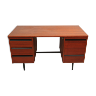 1960s desk in teak and metal