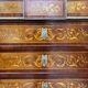 Writing desk in Napoleon III Marquetry white marble top
