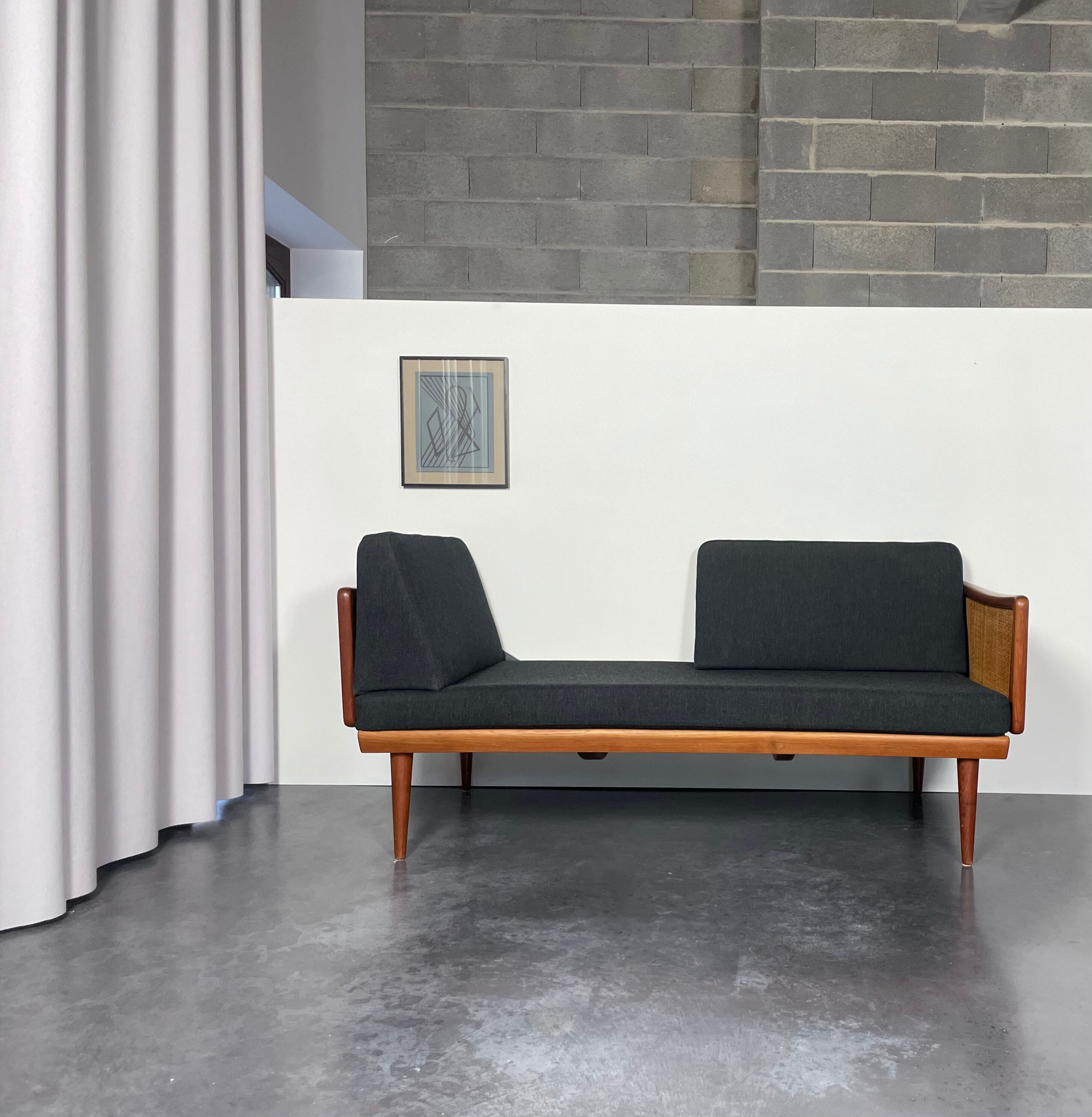 Danish teak daybed by Hvidt & Molgaard