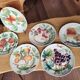 Set of 6 Art Nouveau Barbotine St Clément plates