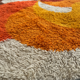 Psychedelic "Rya" carpet from Desso, Netherlands 70s.