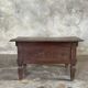 Petit écritoire table basse ancienne indonésienne en teck H33 40,5x55