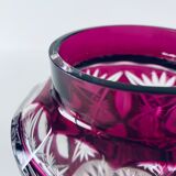 Ancient plum crystal vase