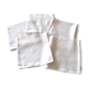 Set of 5 vintage towel towels in damask cotton embroidered monogram MK 75x75