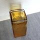 Vintage amber bubble glass vase from the 1960s, Scandinavian.
