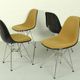 Set of 4 Yellow Herman Miller Original Vintage Eames Upholstered DSR Dining Side Chair, 1960s