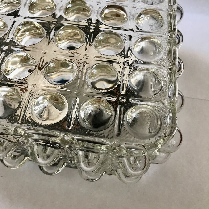 Glass ceiling lamp or wall lamp