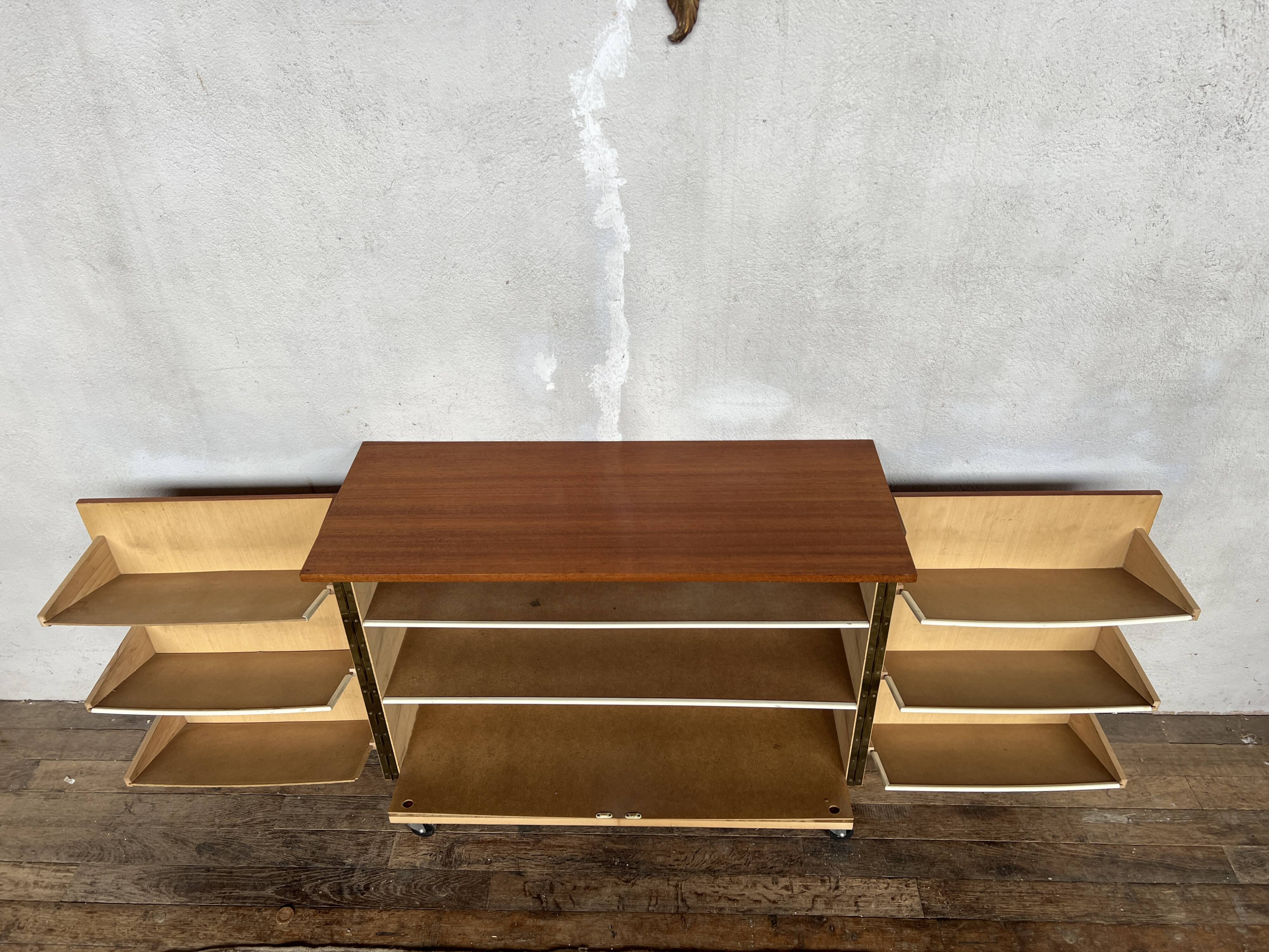 Buffet cabinet shoe cabinet on casters