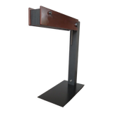 Minimalist teak and metal desk lamp, germany 2000s