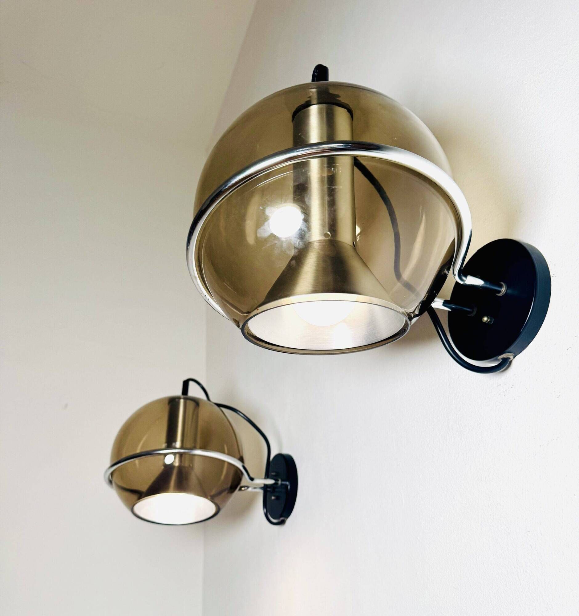 Globe Wall Lamps By Frank Ligtelijn For Raak Amsterdam, The Netherlands, 1960S