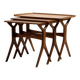 Tables gigognes en teck par Johannes Andersen pour CFC Silkeborg, ensemble de 3
