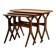 Tables gigognes en teck par Johannes Andersen pour CFC Silkeborg, ensemble de 3
