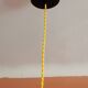 Paire de suspensions en verre blanc vintage