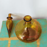 Ochre empolished decanter