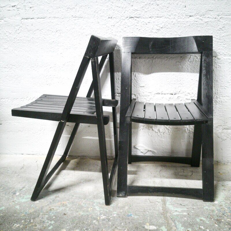 Pair of folding chairs 60s
