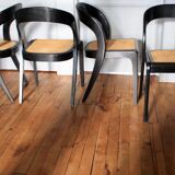 Set of six Baumann Gondoles canchairs