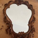 Miroir bois sculpté