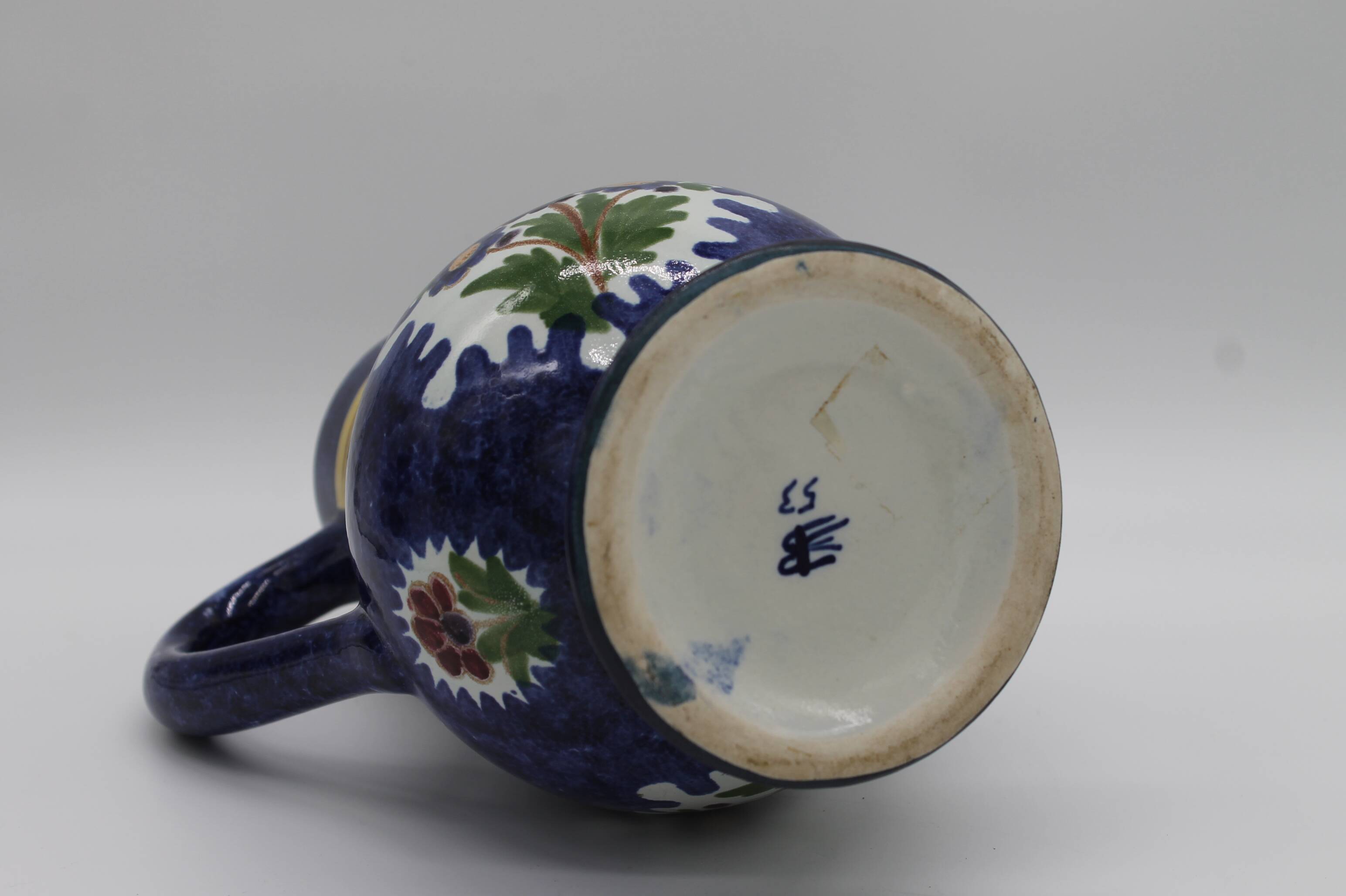 Cruche ou pichet BOCH "La chambre des peintres" - fin 19ème