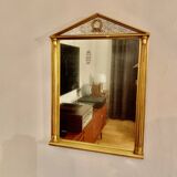 Giltwood carved neoclassical mirror, italy, 1950s.