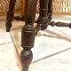 Antique adjustable piano stool in turned wood