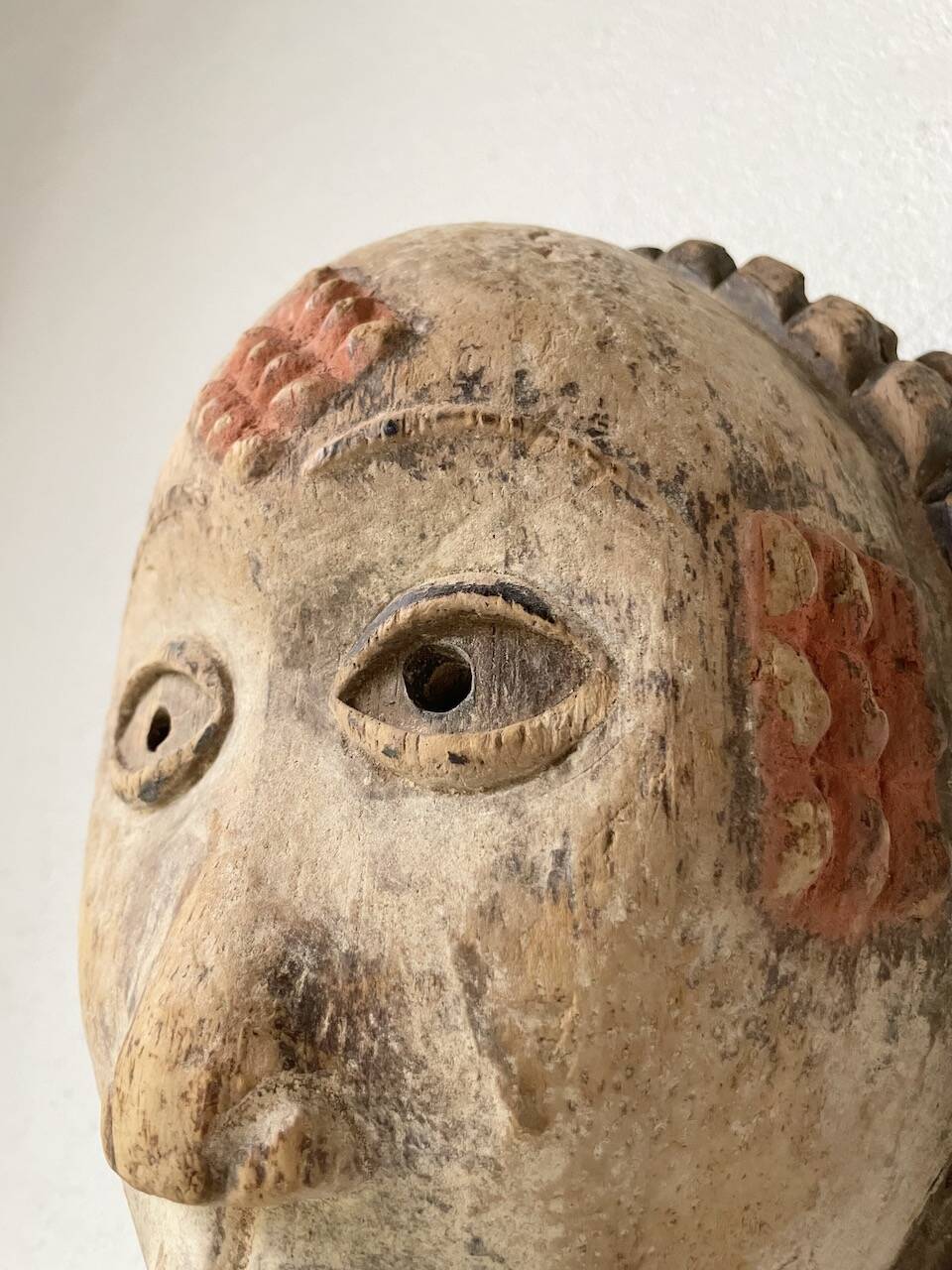 Pair of African Fang and Punu masks from Gabon