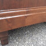 Art Deco bedside tables carved wood and marble 1930