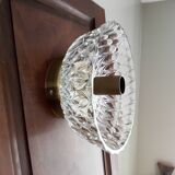 Vintage wall sconce moulded glass