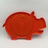 Space Age Wall Mirror with Hippo Shape Poss Denmark, 1960/70s