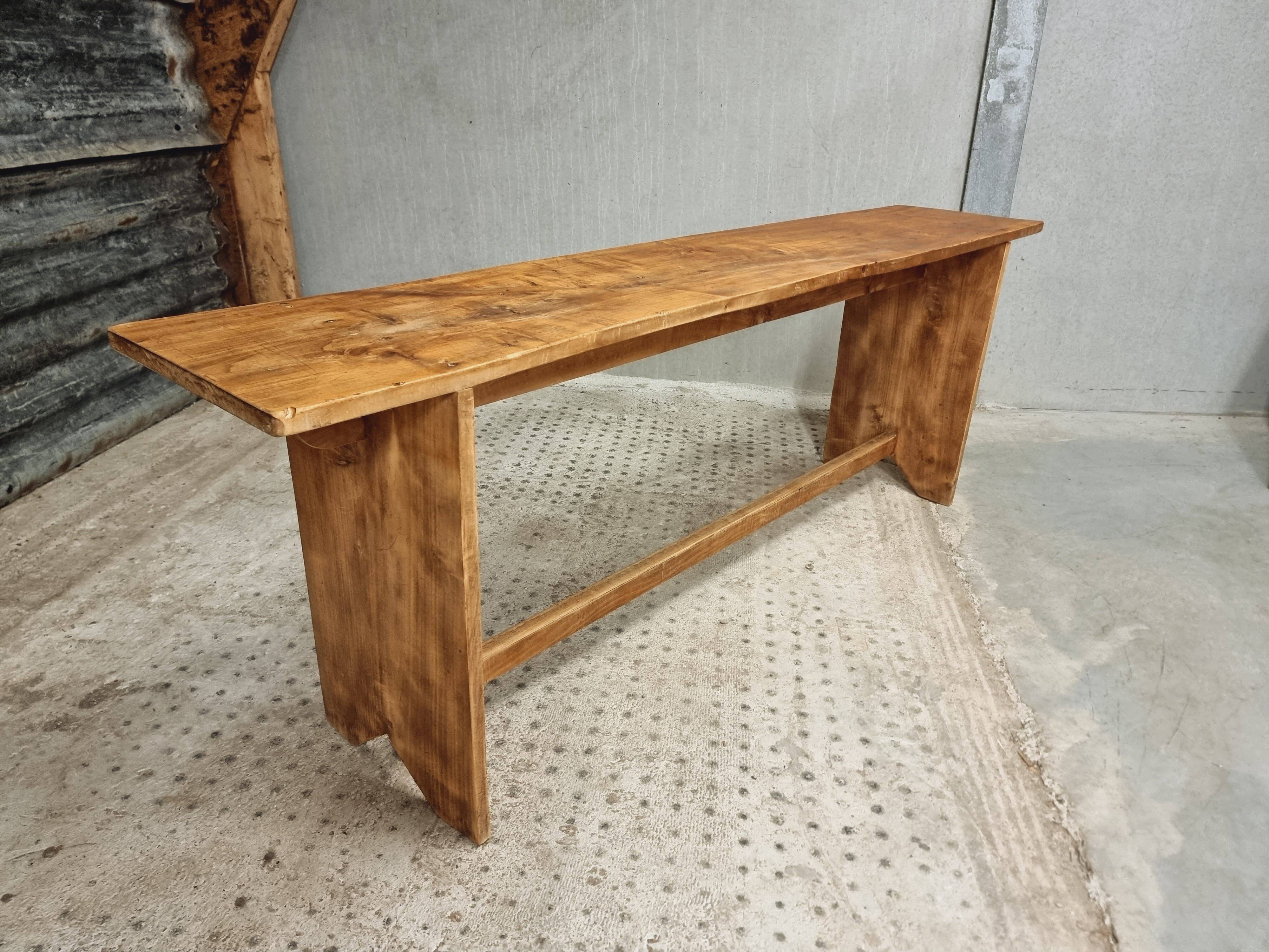 Antique wooden side table bench rural TV cabinet 40 x 200 cm