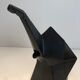 Black ceramic elephant jug