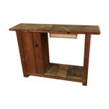 Established console wood drawers workshop
