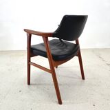 Erik Kierkegaard Teak & Leather Armchair By Hong Møbelfabrik, 1960s