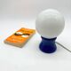 "Ball" lamp in blue lacquered wood, 1980s