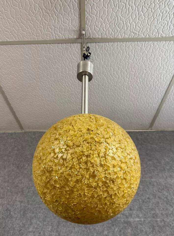 Murano ball pendant chandelier by Doria, Germany, 1970s
