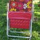 Vintage 70 "flower power" kettler folding long chair