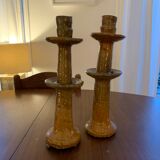 Pair of large tamegroute candle holders